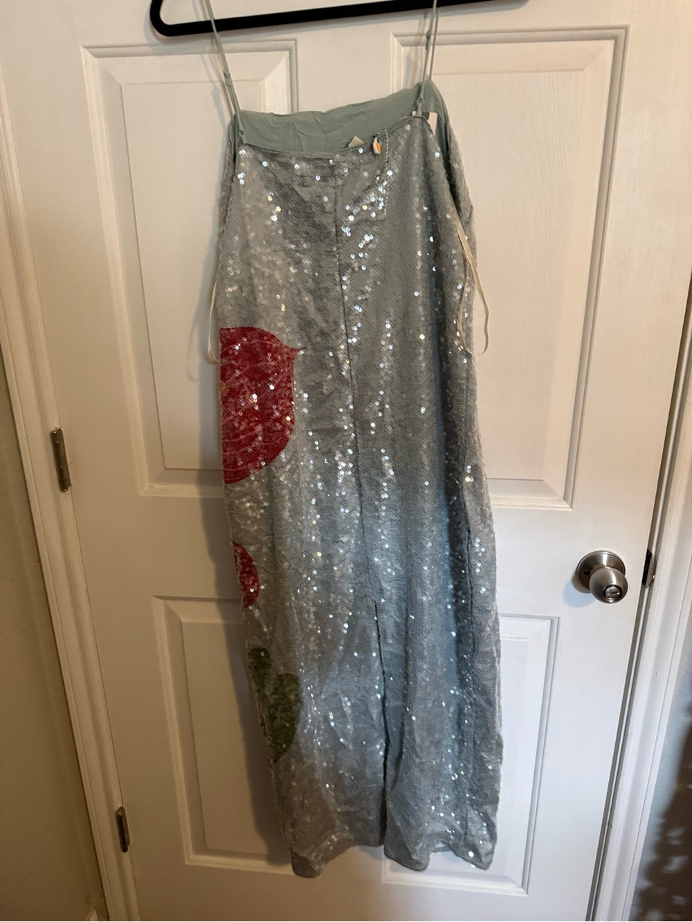 NWT FARM Rio Sequin Anthurium Flowers
Blue Slip Maxi Dress - Picture 3 of 5